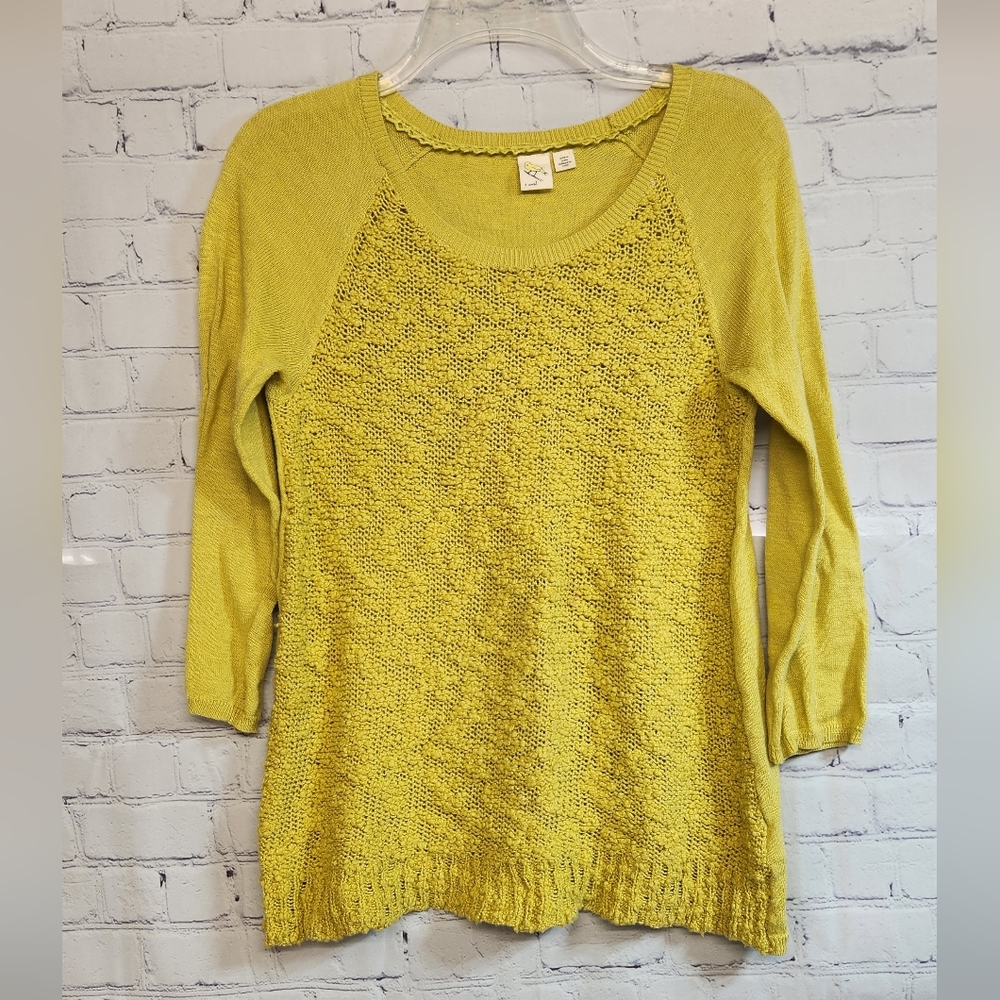 Anthropologie/ Yellow Sweater